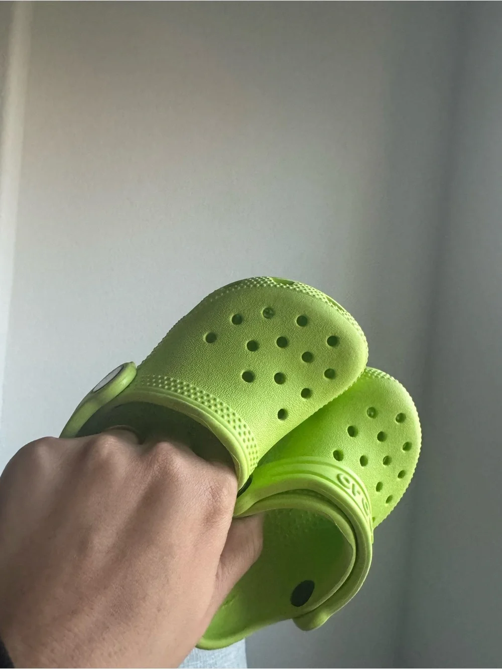 CROCS Kids Bright Lime Green Classic Clog
